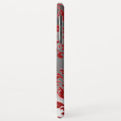 DAMASK GEM MONOGRAMM rot weiß Case-Mate iPhone Hülle (Hinten/Links)