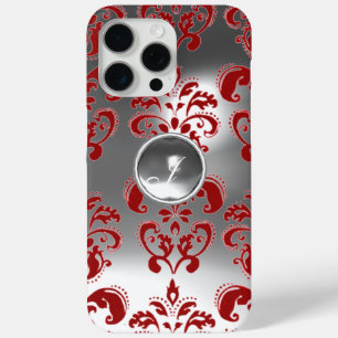 DAMASK GEM MONOGRAMM rot weiß Case-Mate iPhone Hülle