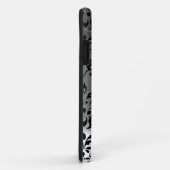 DAMASK GEM MONOGRAMM weiß Case-Mate iPhone Hülle (Hinten/Rechts)