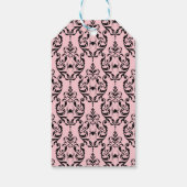 Damask Glam Spider | Danke Brautparty Geschenkanhänger (Rückseite)