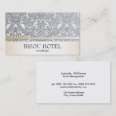 Damask & Gold Trimm Visitenkarte (Vorne/Hinten)