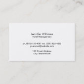 Damask & Gold Trimm Visitenkarte (Rückseite)