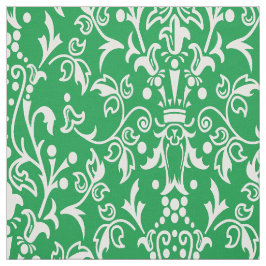 Damask Green Stoff