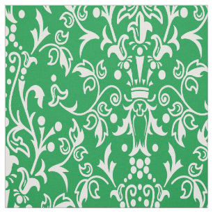 Damask Green Stoff