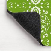 Damask - grün mousepad (Ecke)