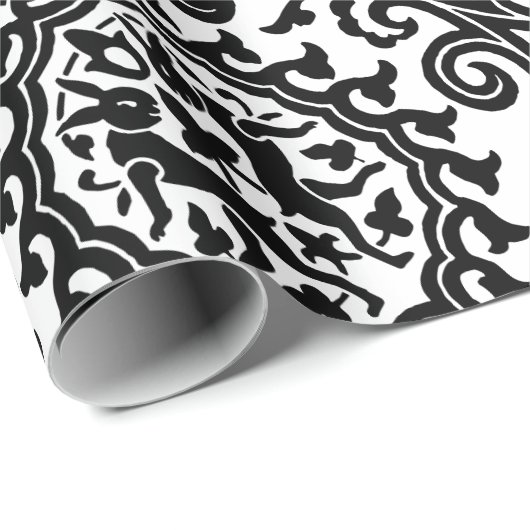 Damask Hare Pattern Geschenkpapier (Rolleneckpunkt)