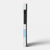 Damask, hellblau und creme Gehäuse Case-Mate iPhone Hülle (Rückseite / Links)