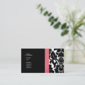 Damask Hoch ~ Visitenkarte (Stehend Vorderseite)