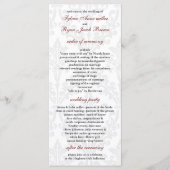 Damask Hochzeitsprogramm Programm (Vorderseite)