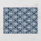 Damask-Imitate - Silber-Multifunktionsleisten-Tisc Postkarte (Rückseite)