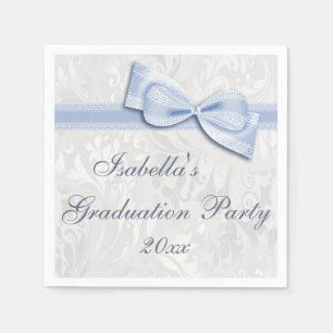 Damask & Imitats Bow Girls Graduiertenparty Napkin Serviette