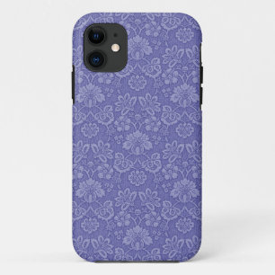 Damask in Blau Case-Mate iPhone Hülle