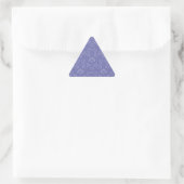Damask in Blau Dreieckiger Aufkleber (Tasche)