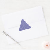 Damask in Blau Dreieckiger Aufkleber (Umschlag)