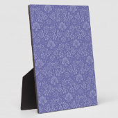 Damask in Blau Fotoplatte (Seite)