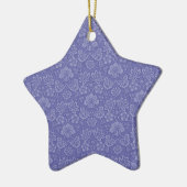 Damask in Blau Keramikornament (Links)