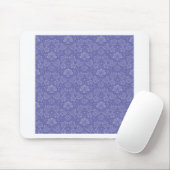 Damask in Blau Mousepad (Mit Mouse)
