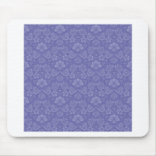Damask in Blau Mousepad