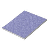 Damask in Blau Notizblock (Rotiert)
