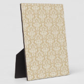 Damask in Cremefarbe Fotoplatte (Seite)