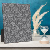 Damask in Grau Fotoplatte (Seite)
