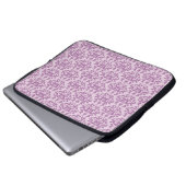 Damask "Kangaroo Paw" lila Notebookgehäuse Laptopschutzhülle (Vorne Knopf)