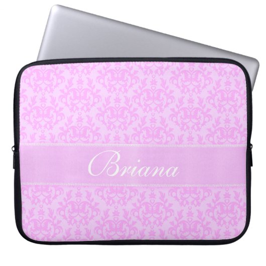 Damask Kangaroo Paw mit Namen lilac Laptop Gehäuse Laptopschutzhülle (Vorderseite)