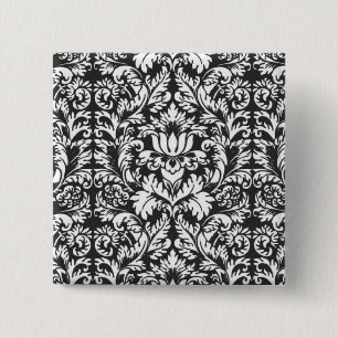 Damask Lace Brocade Classic Wallpaper Button