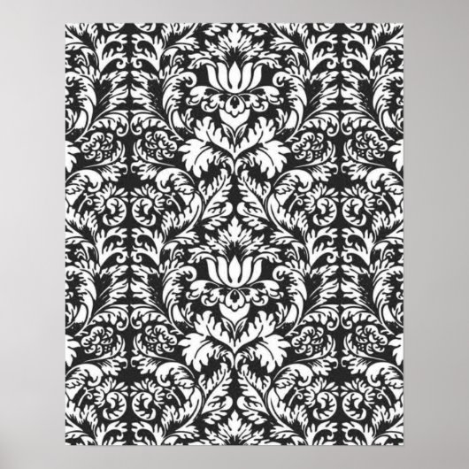 Damask Lace Brocade Classic Wallpaper Poster (Vorne)
