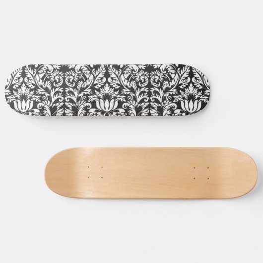 Damask Lace Brocade Classic Wallpaper Skateboard (Horizontal)