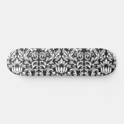 Damask Lace Brocade Classic Wallpaper Skateboard (Horizontal)