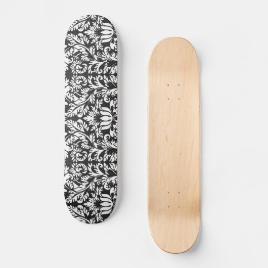 Damask Lace Brocade Classic Wallpaper Skateboard (Vorderseite)