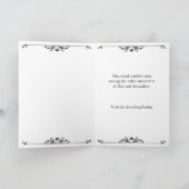 Damask Lace Effect Jüdisches Condolences-Beileid Karte (Innenseite)