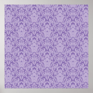 Damask Lace Lila Poster
