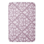 Damask Large Pattern Pink on Mauve Badematte (Vorderseite Vertikal)
