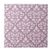 Damask Large Pattern Pink on Mauve Fliese (Vorderseite)
