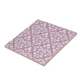 Damask Large Pattern Pink on Mauve Fliese (Seite)