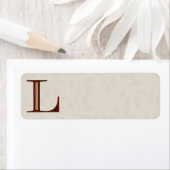 Damask Letter L - rot (Insitu)