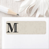 Damask Letter M - Schwarz (Insitu)