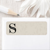 Damask Letter S - Schwarz (Insitu)