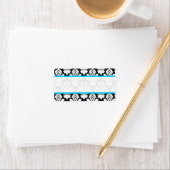 Damask Light Blue Address Labels Adressaufkleber (Insitu)