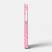 Damask light pink Känguru Pfotenmuster Case-Mate iPhone Hülle (Rückseite / Links)
