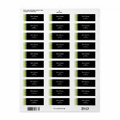 Damask Limon Rücksendekennzeichen (Vorne)