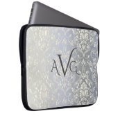 Damask Luxus Vintag Laptopschutzhülle (Vorne Rechts)