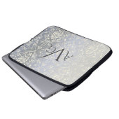 Damask Luxus Vintag Laptopschutzhülle (Vorne Knopf)