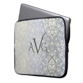 Damask Luxus Vintag Laptopschutzhülle (Vorderseite Links)