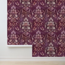 Damask Luxustextur der magenta dekorativen Blume