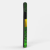 DAMASK MÄDLICH MONOGRAMM, grünes goldgelbes Band Case-Mate iPhone Hülle (Hinten/Rechts)