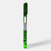 DAMASK MÄDLICH MONOGRAMM, grünes, weißes Band Case-Mate iPhone Hülle (Rückseite / Rechts)