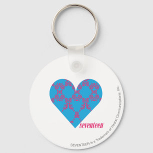 Damask Magenta-Aqua 3 Schlüsselanhänger